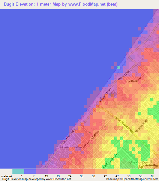 Dugit,Palestinian Territory Elevation Map