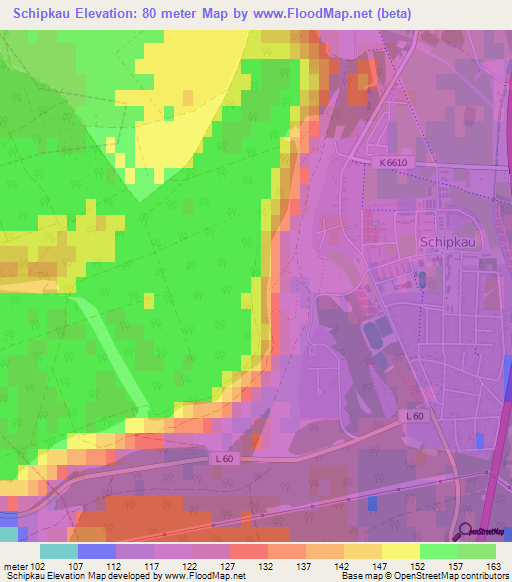 Schipkau,Germany Elevation Map