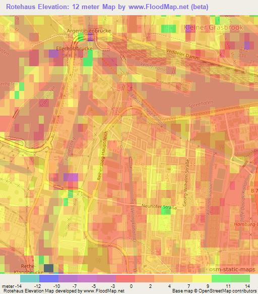 Rotehaus,Germany Elevation Map