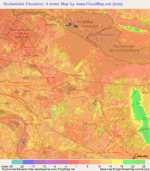 Rockwinkel,Germany Elevation Map