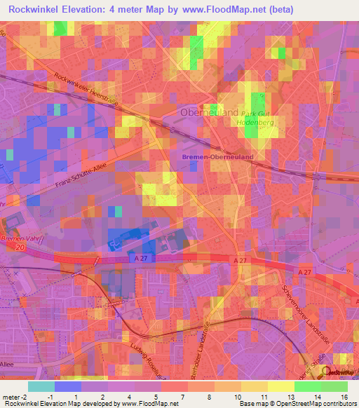 Rockwinkel,Germany Elevation Map