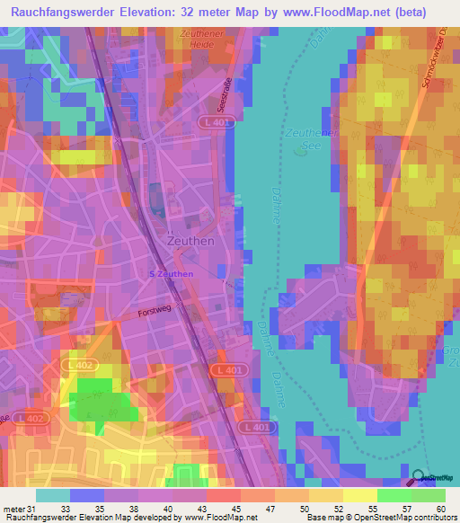 Rauchfangswerder,Germany Elevation Map