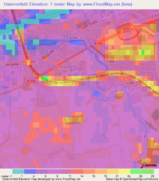 Osterronfeld,Germany Elevation Map