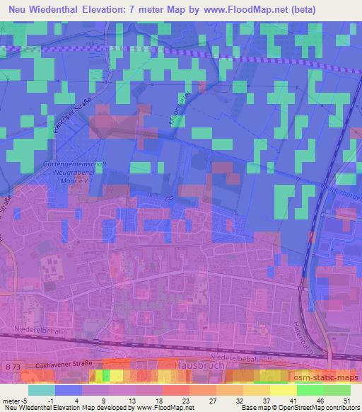 Neu Wiedenthal,Germany Elevation Map