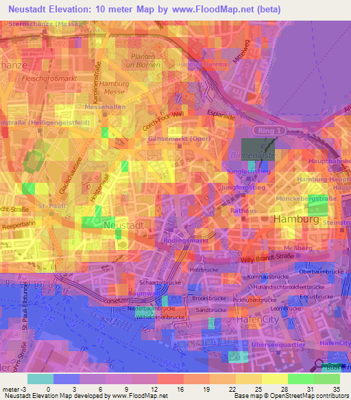 Neustadt,Germany Elevation Map