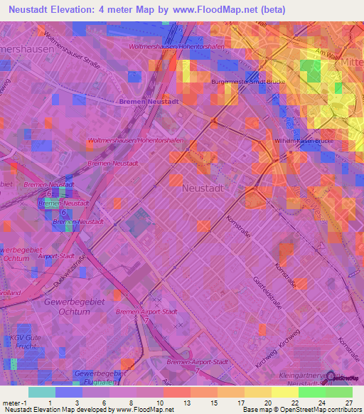 Neustadt,Germany Elevation Map