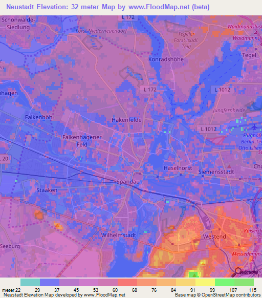 Neustadt,Germany Elevation Map