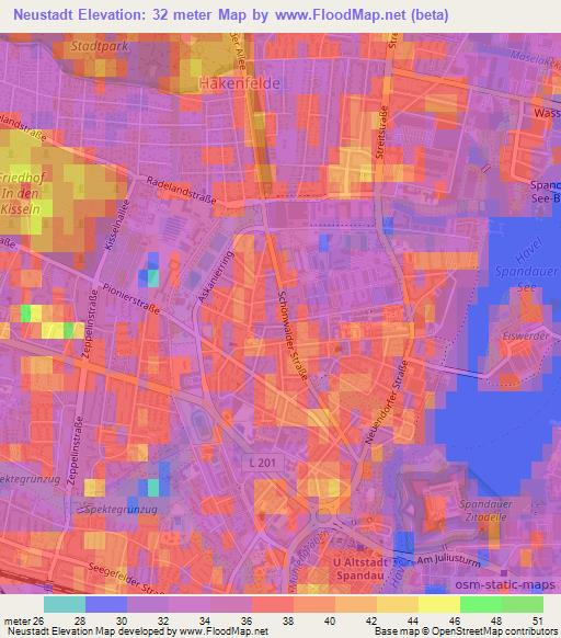 Neustadt,Germany Elevation Map