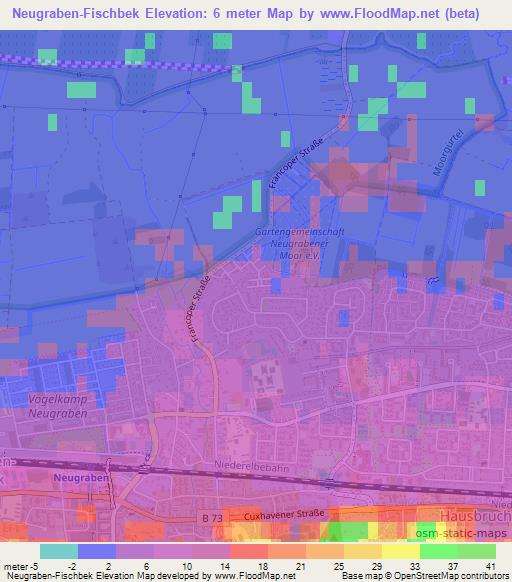 Neugraben-Fischbek,Germany Elevation Map