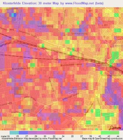 Klosterfelde,Germany Elevation Map