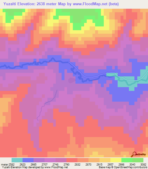 Yuzalti,Turkey Elevation Map