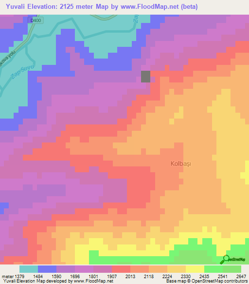 Yuvali,Turkey Elevation Map