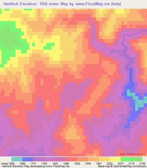 Hartikoh,Turkey Elevation Map