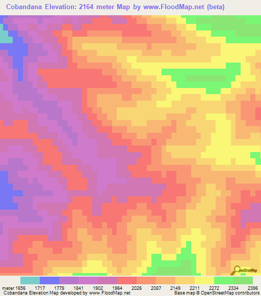 Cobandana,Turkey Elevation Map