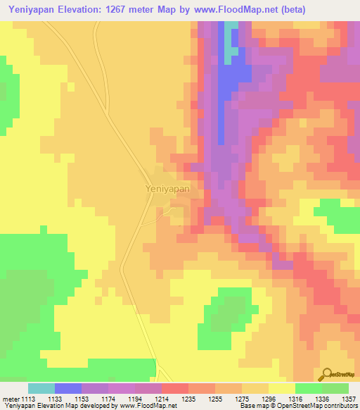 Yeniyapan,Turkey Elevation Map