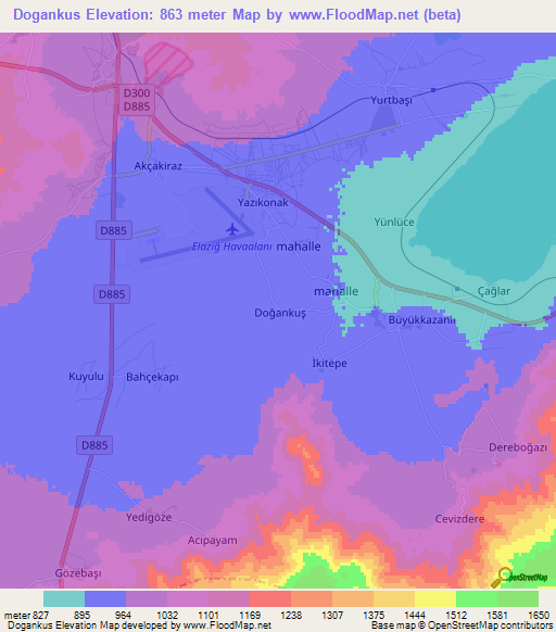 Dogankus,Turkey Elevation Map