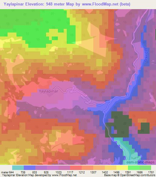 Yaylapinar,Turkey Elevation Map