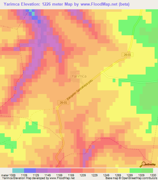 Yarimca,Turkey Elevation Map