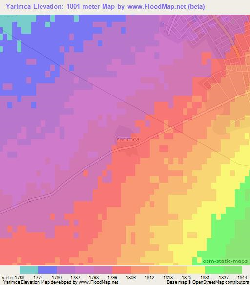 Yarimca,Turkey Elevation Map