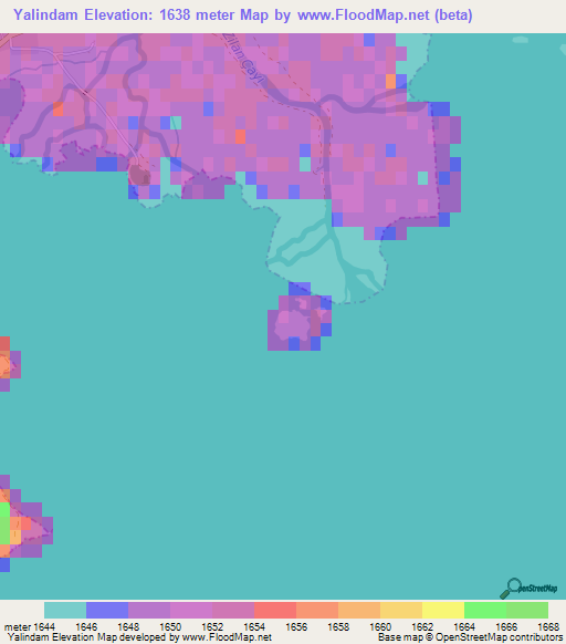 Yalindam,Turkey Elevation Map