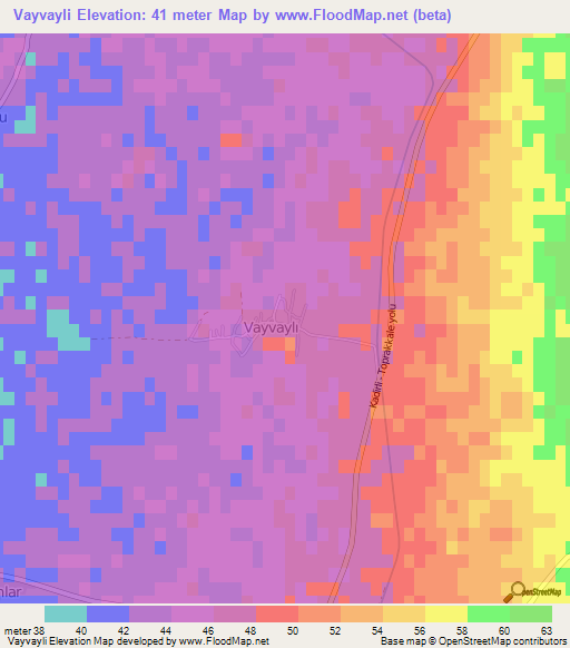 Vayvayli,Turkey Elevation Map