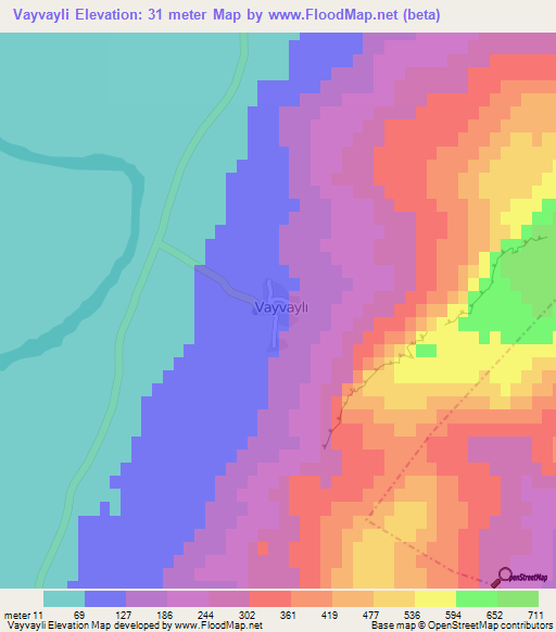 Vayvayli,Turkey Elevation Map