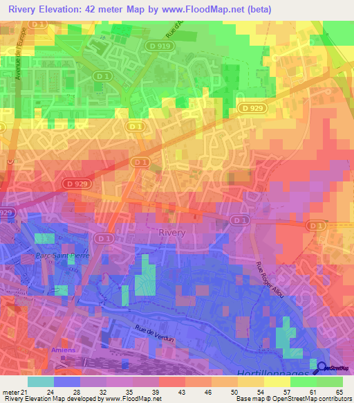 Rivery,France Elevation Map