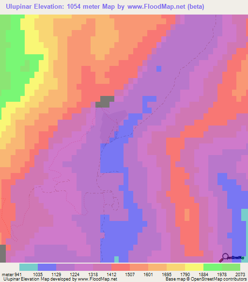 Ulupinar,Turkey Elevation Map