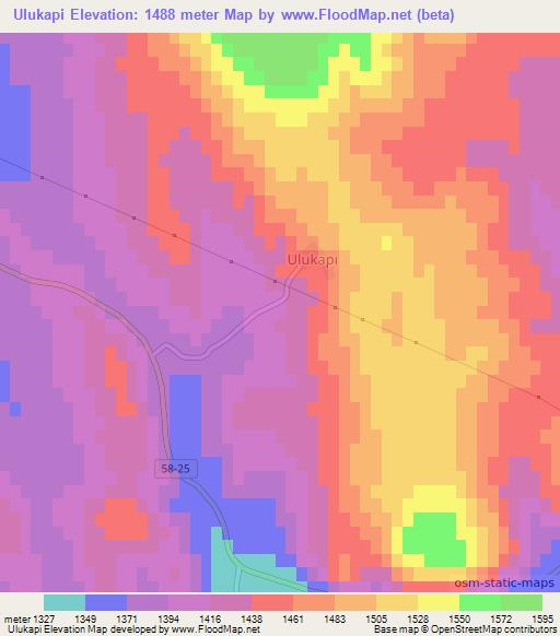 Ulukapi,Turkey Elevation Map