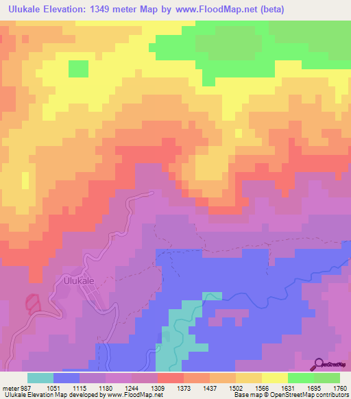 Ulukale,Turkey Elevation Map