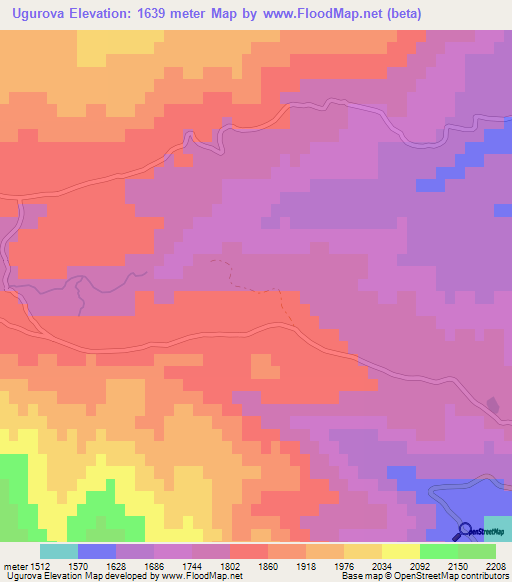 Ugurova,Turkey Elevation Map