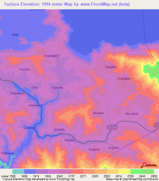 Tuzluca,Turkey Elevation Map