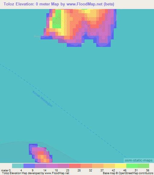 Toloz,Turkey Elevation Map