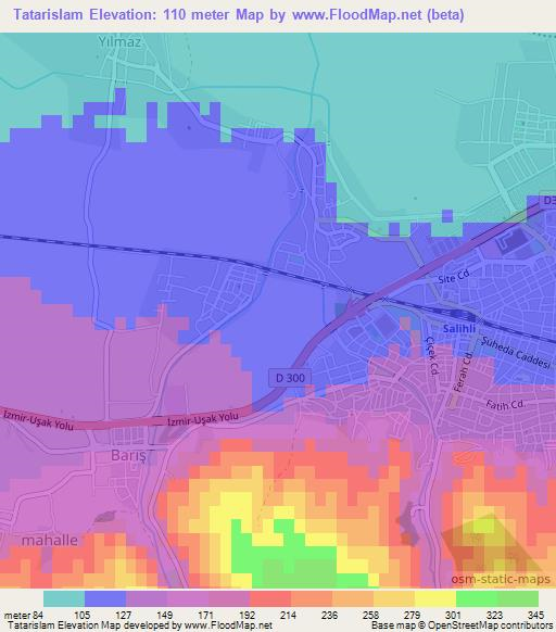 Tatarislam,Turkey Elevation Map