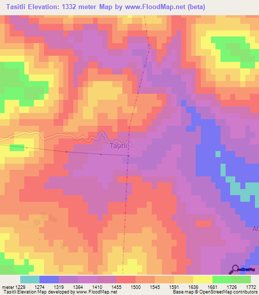 Tasitli,Turkey Elevation Map