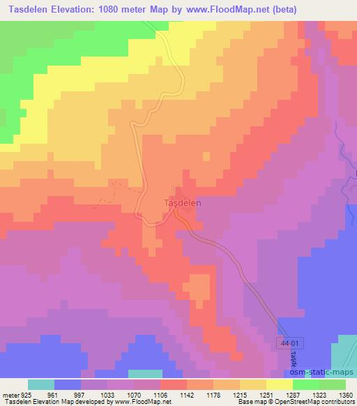 Tasdelen,Turkey Elevation Map