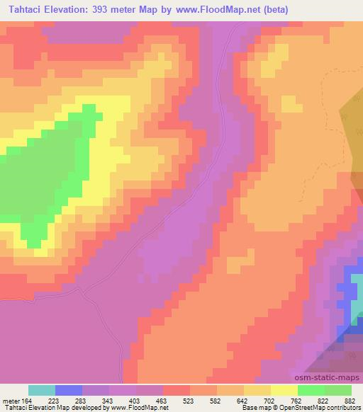 Tahtaci,Turkey Elevation Map