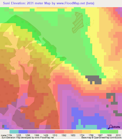 Suni,Turkey Elevation Map