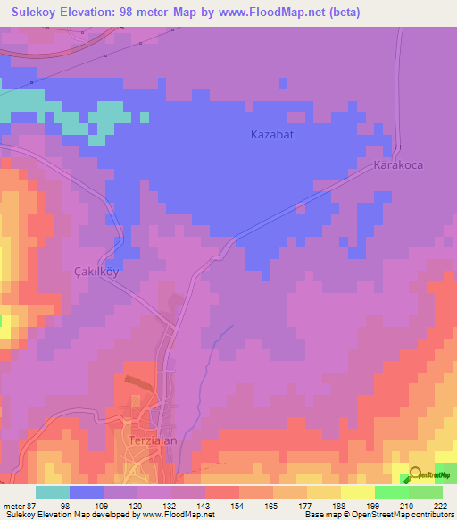 Sulekoy,Turkey Elevation Map