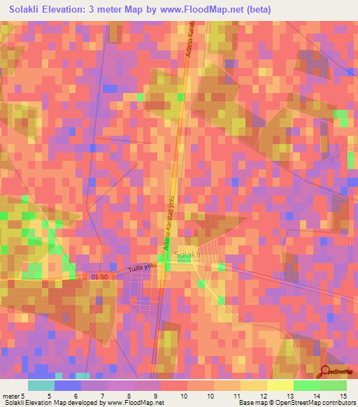 Solakli,Turkey Elevation Map