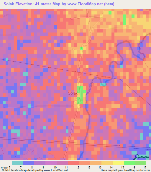 Solak,Turkey Elevation Map