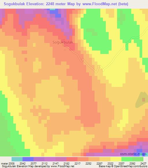 Sogukbulak,Turkey Elevation Map