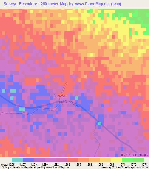 Suboyu,Turkey Elevation Map