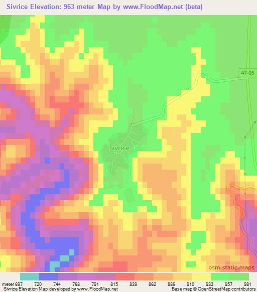 Sivrice,Turkey Elevation Map