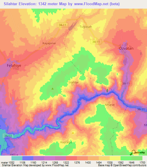 Silahtar,Turkey Elevation Map