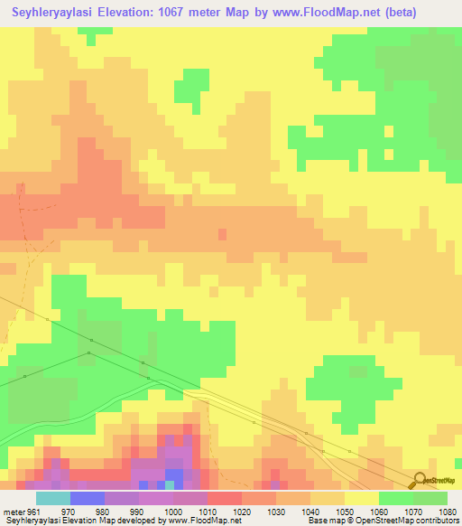 Seyhleryaylasi,Turkey Elevation Map