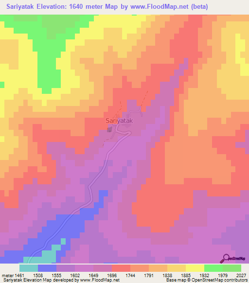 Sariyatak,Turkey Elevation Map