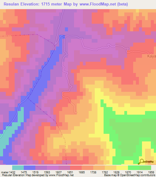 Resulan,Turkey Elevation Map