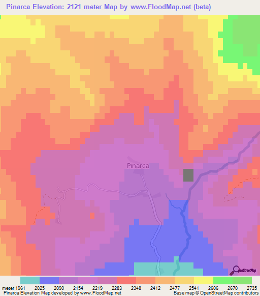 Pinarca,Turkey Elevation Map