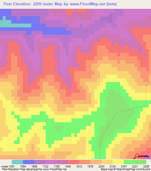 Pest,Turkey Elevation Map